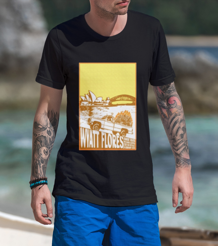 Wyatt Flores Sydney Opera House February 18 2026 Retro Truck Art New South Wales T-Shirt