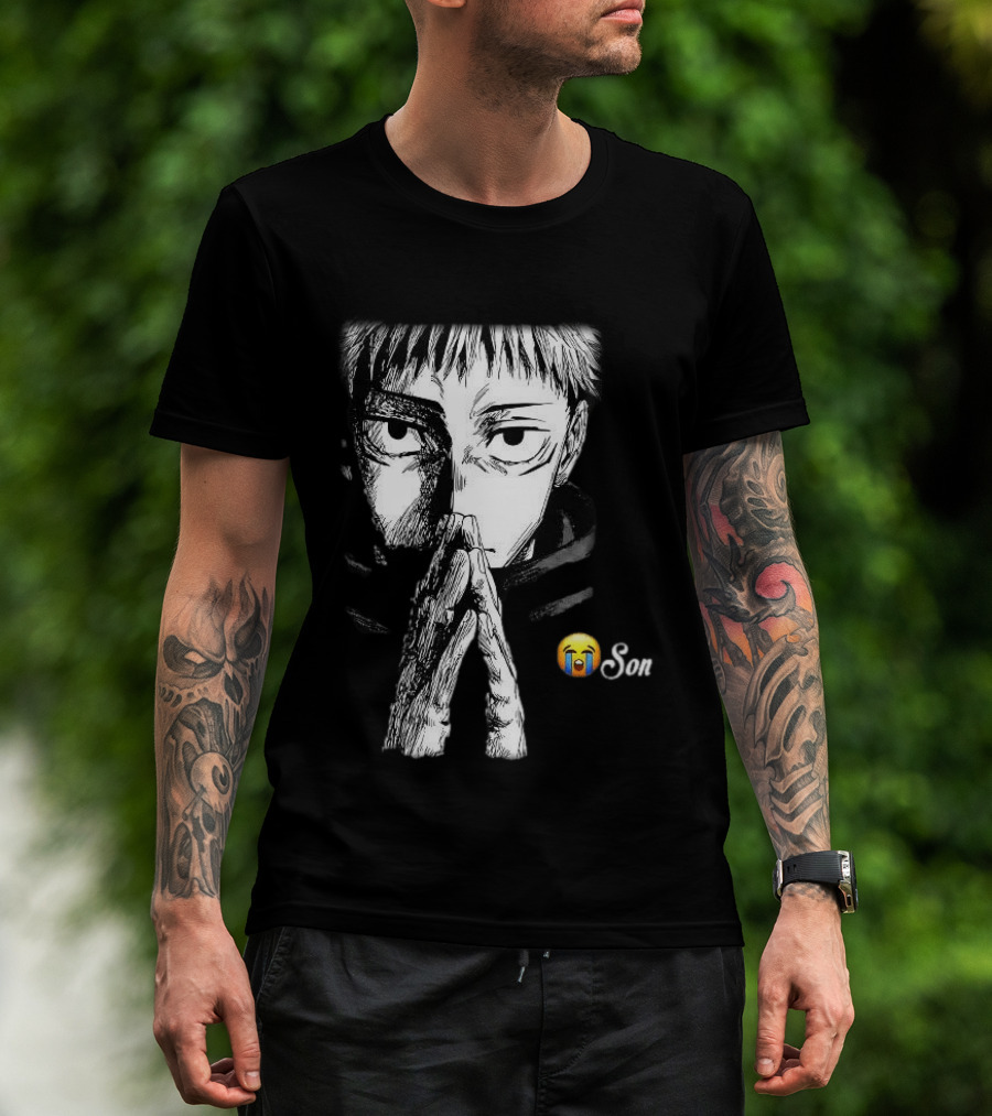 Yuji Itadori Jujutsu Kaisen Cryin Son Manga T-Shirt