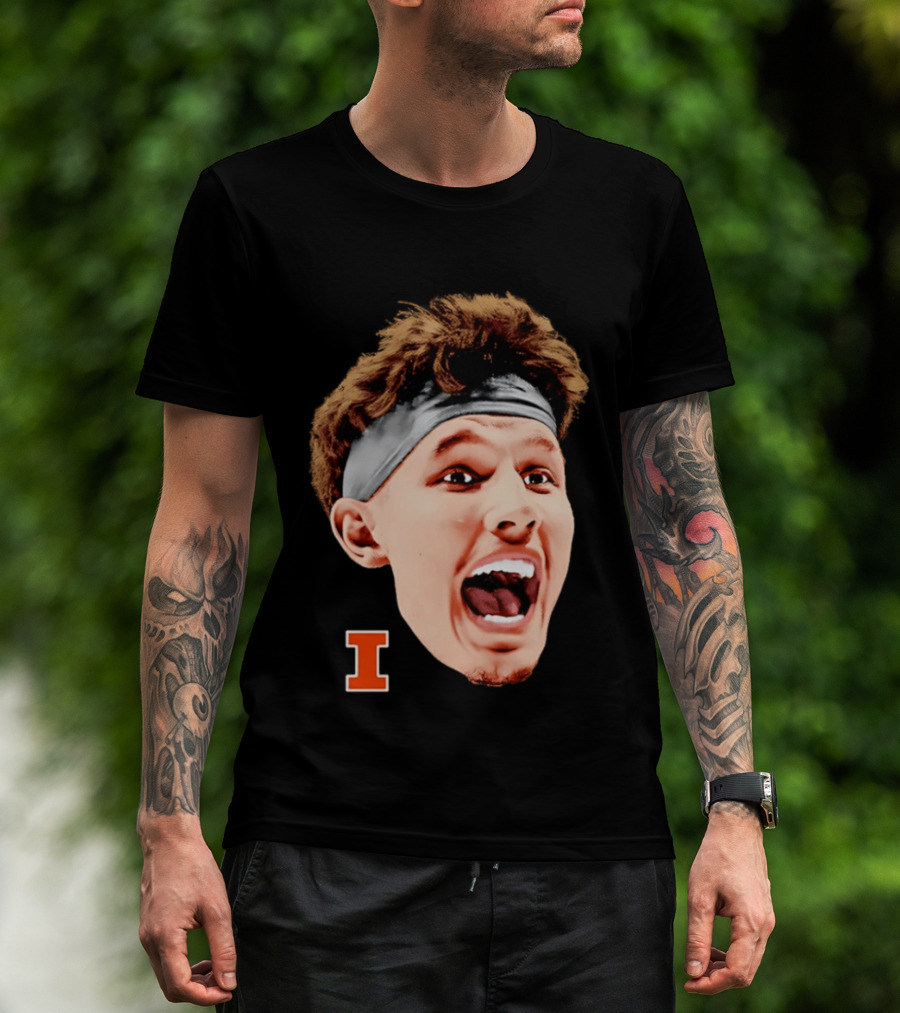 Zvonimir Ivisic Illinois Fighting Illini Big Head Caricature I T-Shirt