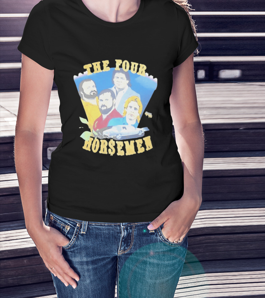 The Four Horsemen Ric Flair Arn Anderson Tully Blanchard Barry Windham Legends T-Shirt