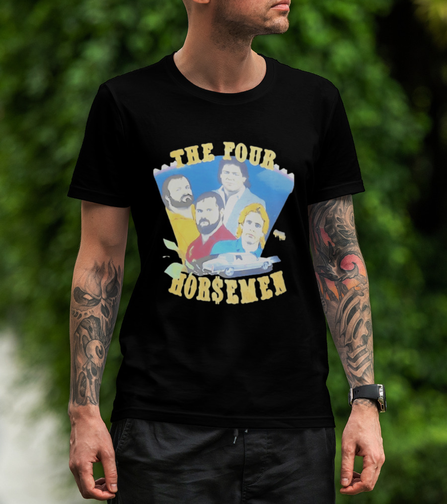 The Four Horsemen Ric Flair Arn Anderson Tully Blanchard Barry Windham Legends T-Shirt