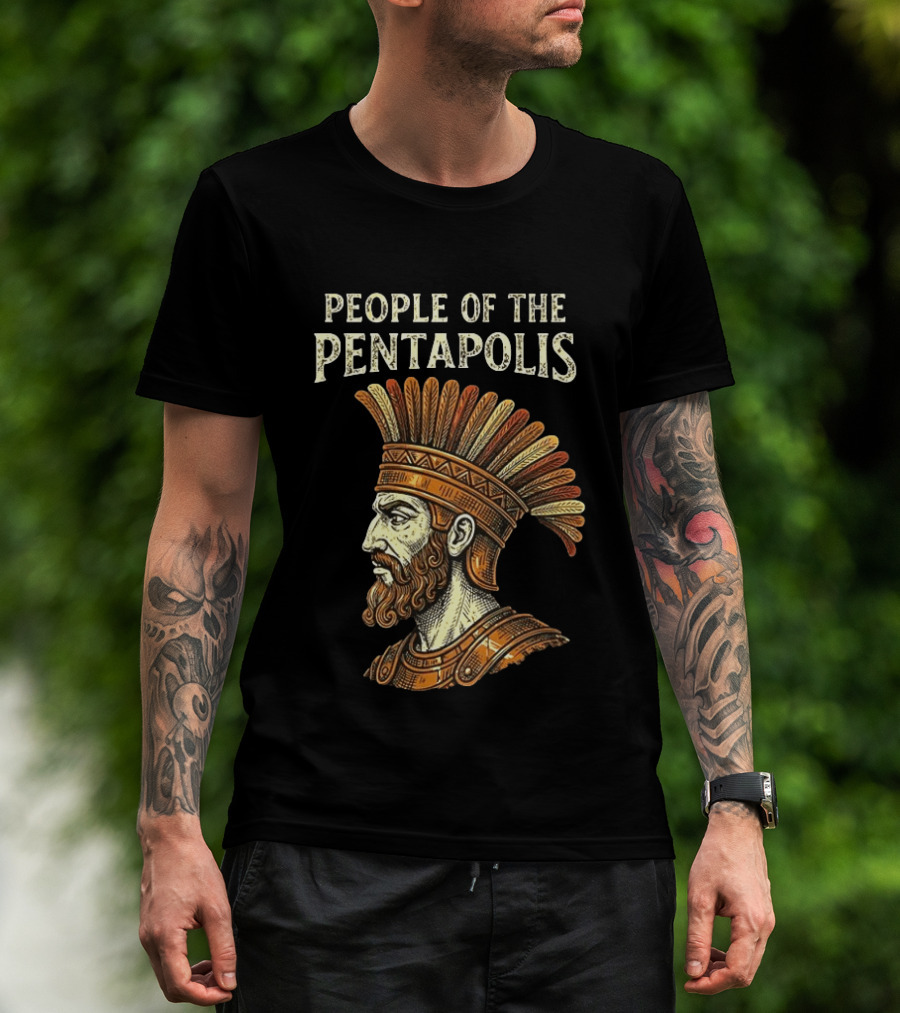 People Of The Pentapolis Ancient Philistine Warrior Bust T-Shirt