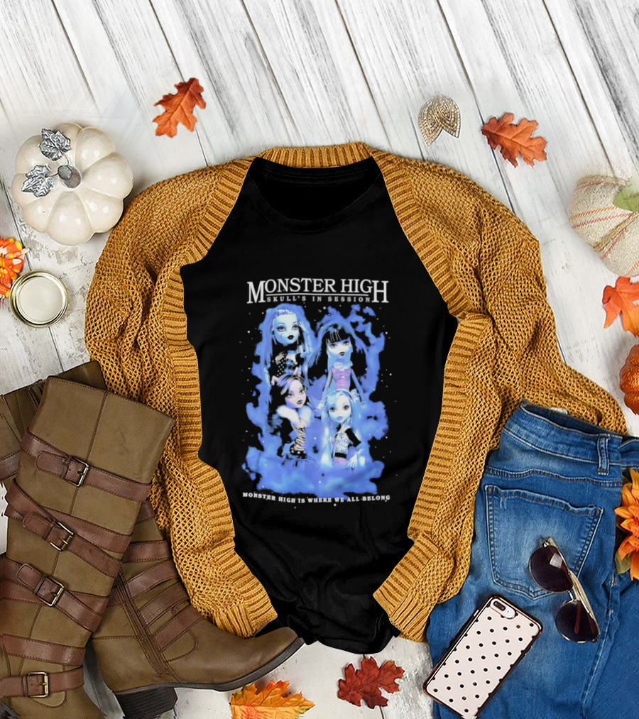 Monster High Skull's In Session Where We All Belong T-Shirt