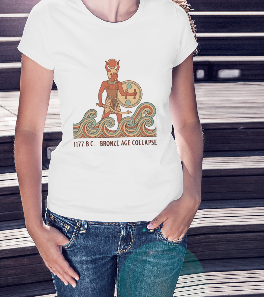 1177 BC Bronze Age Collapse Sea People Ancient Mediterranean Warrior T-Shirt