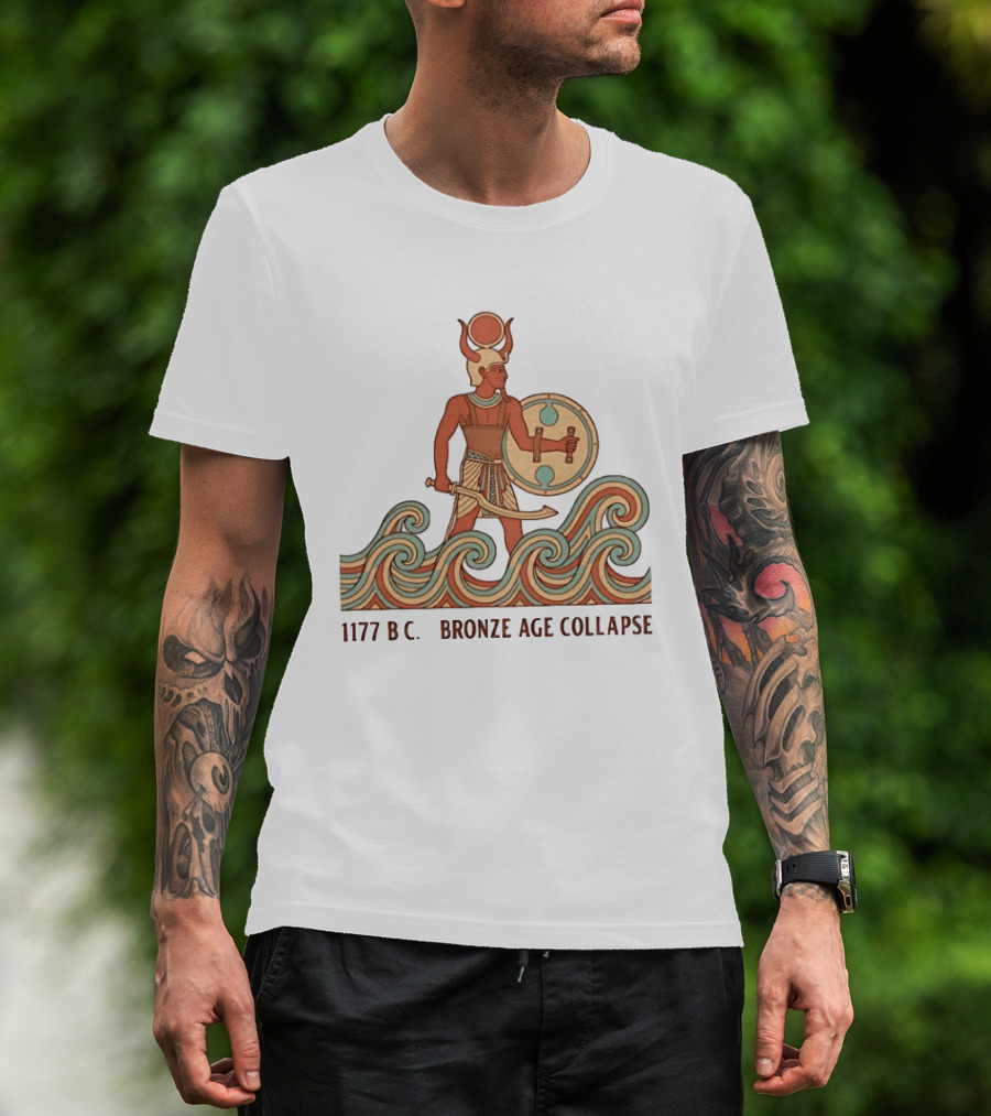 1177 BC Bronze Age Collapse Sea People Ancient Mediterranean Warrior T-Shirt