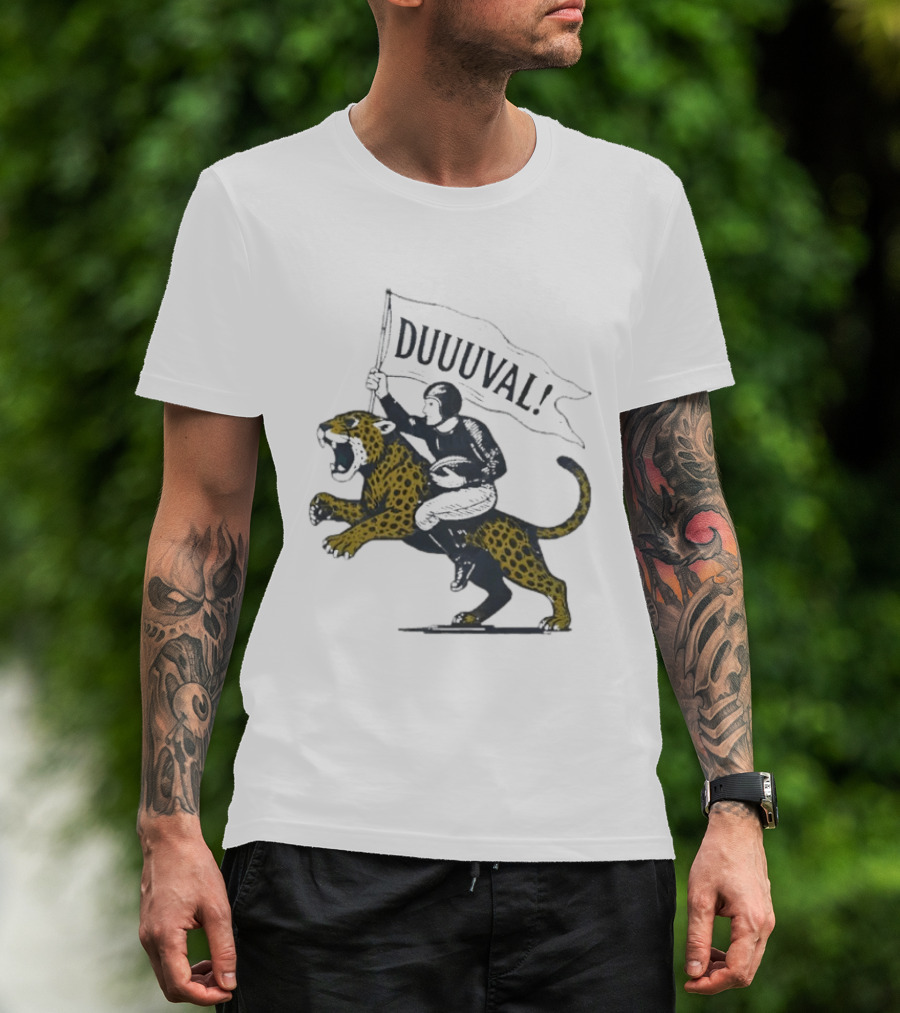 Duuuval Football Jaguar Rider Jacksonville T-Shirt