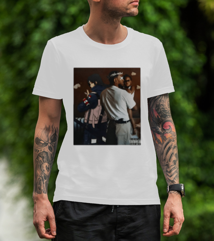 Mr Morale Kendrick Lamar Naruto Sasuke Collaboration T-Shirt