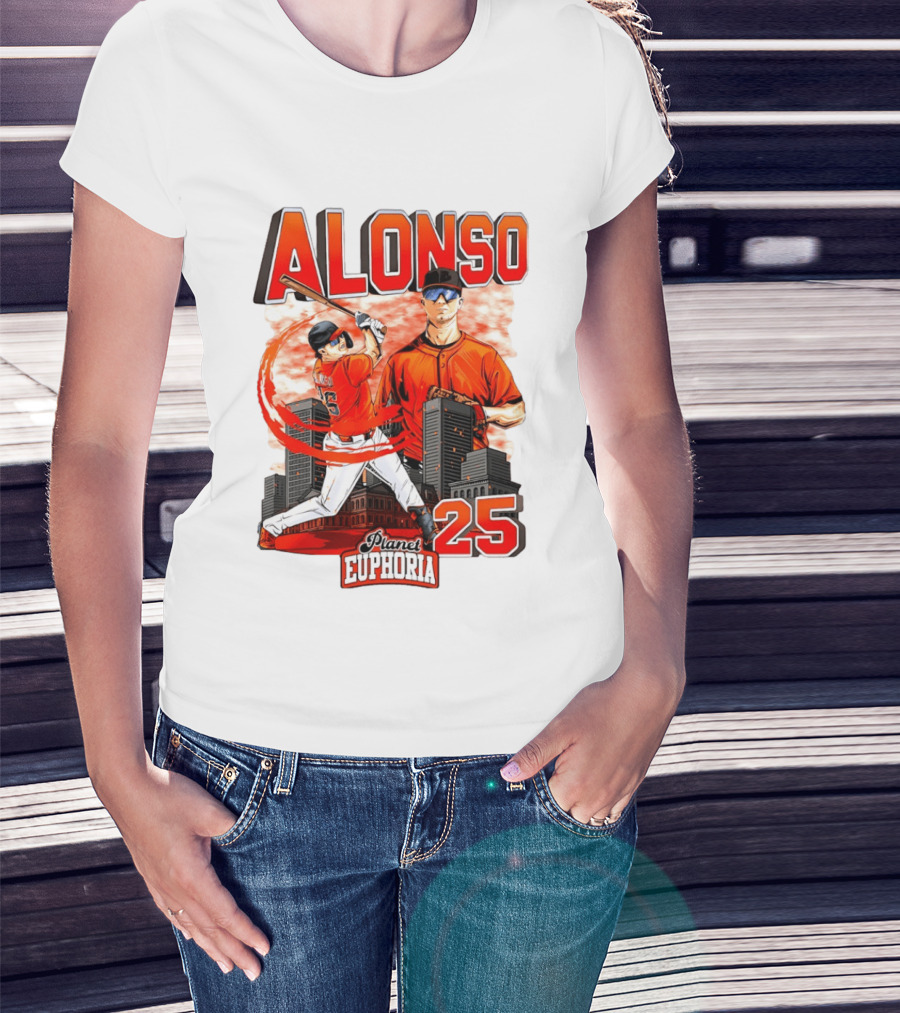 ALONSO New York Mets Planet Euphoria 25 T-Shirt