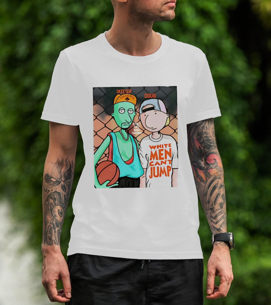 Skeeter Doug Basketball White Men Can't Jump Cartoon Characters T-Shirt