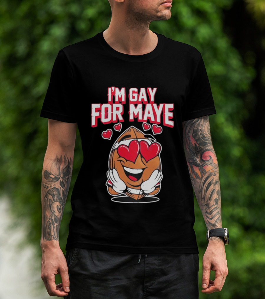 I'm Gay For Maye Cute Basketball Emoji Hearts T-Shirt