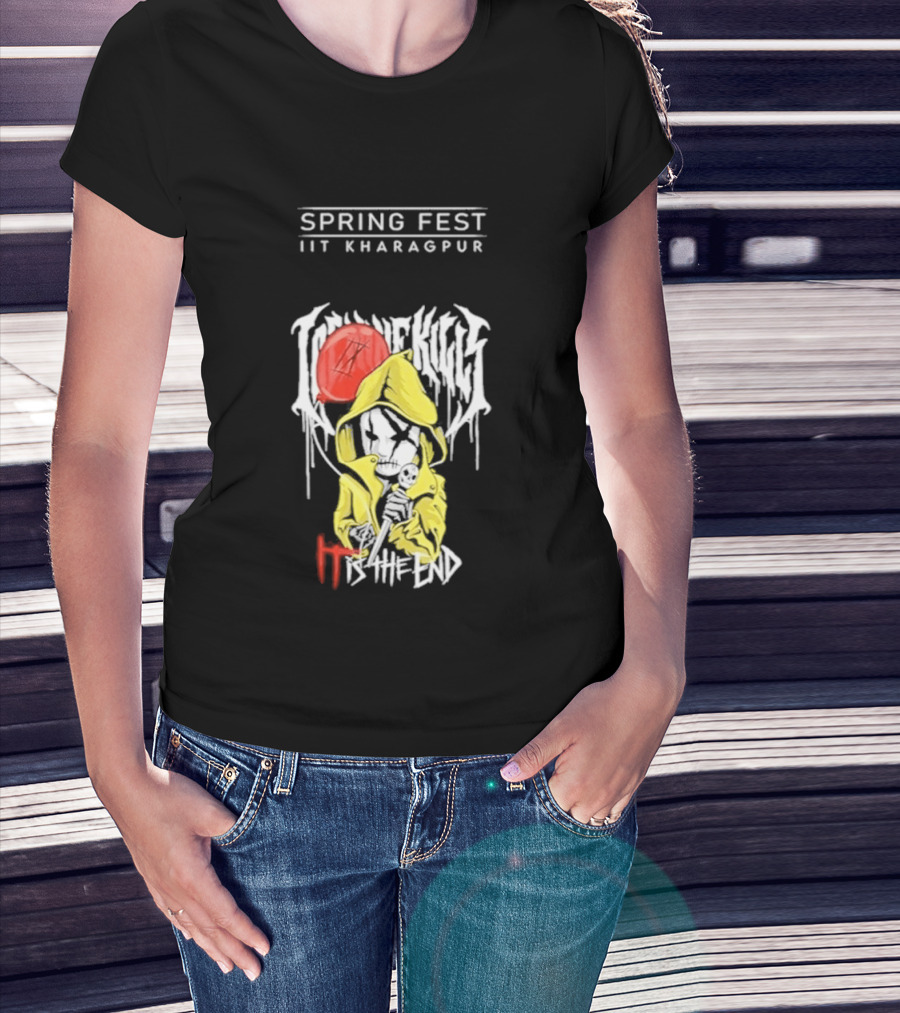 Spring Fest IIT Kharagpur Ice Nine Kills Clown Yellow Raincoat T-Shirt