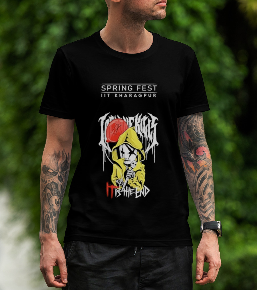 Spring Fest IIT Kharagpur Ice Nine Kills Clown Yellow Raincoat T-Shirt