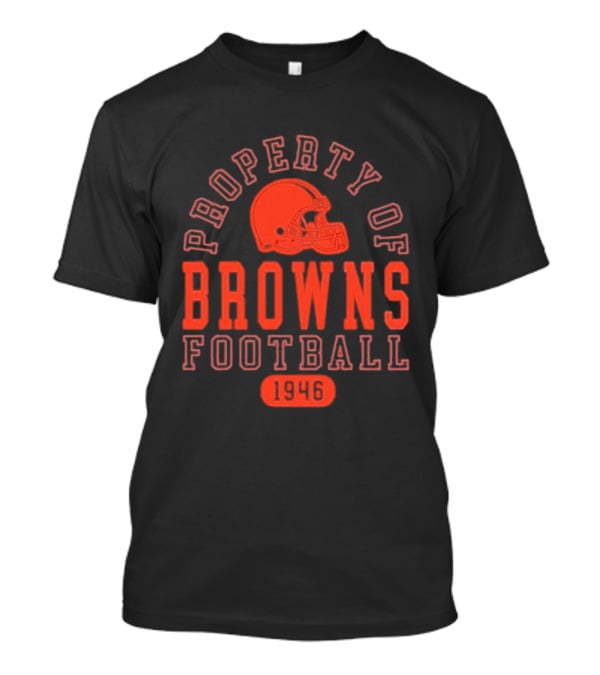 Property Of Browns Football Helmet T-Shirt