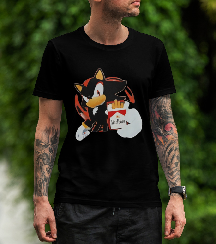 Shadow The Hedgehog Marlboro Red Pack T-Shirt