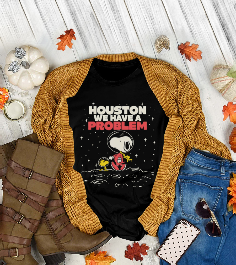 Snoopy Woodstock Houston We Have a Problem Space Adventure T-Shirt