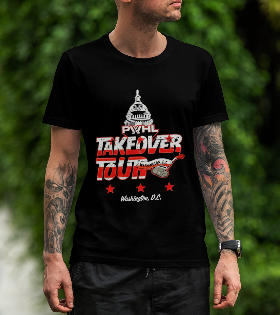 PWHL Takeover Tour Washington D.C. Capitol Stars T-Shirt
