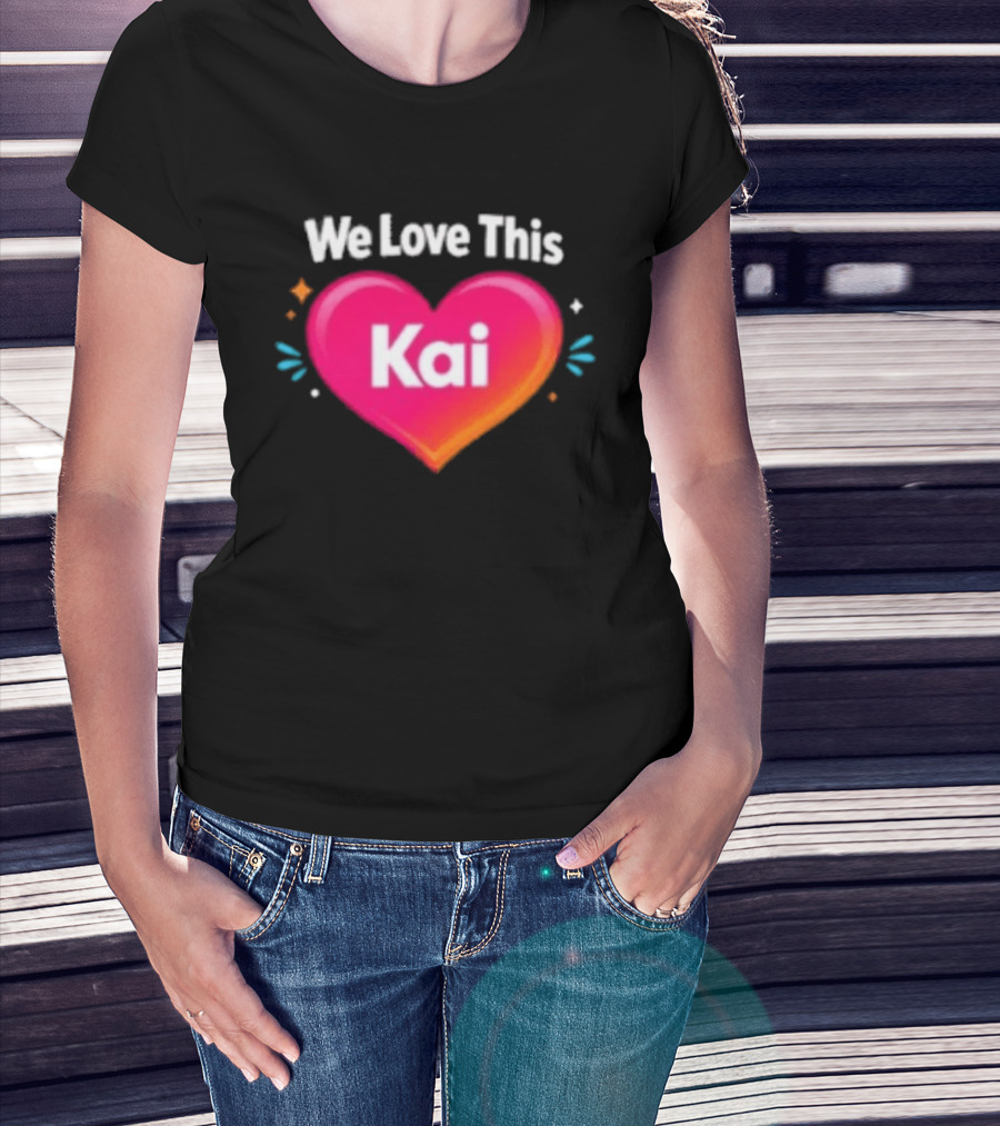 We Love This Kai Heart Design With Colorful Accents T-Shirt