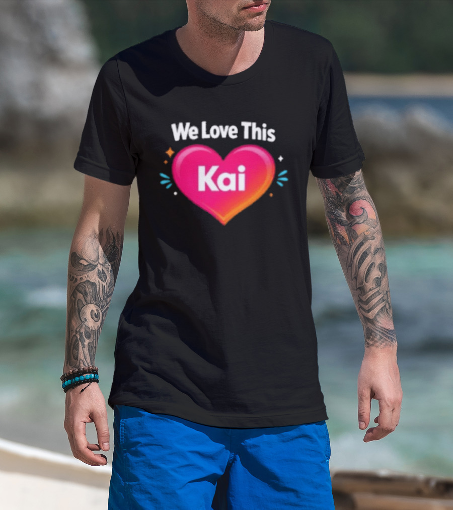 We Love This Kai Heart Design With Colorful Accents T-Shirt
