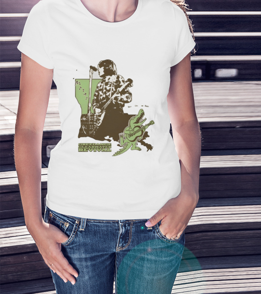 Creedence Clearwater Revival Bayou Vibes Swampy Riffs Pure CCR T-Shirt