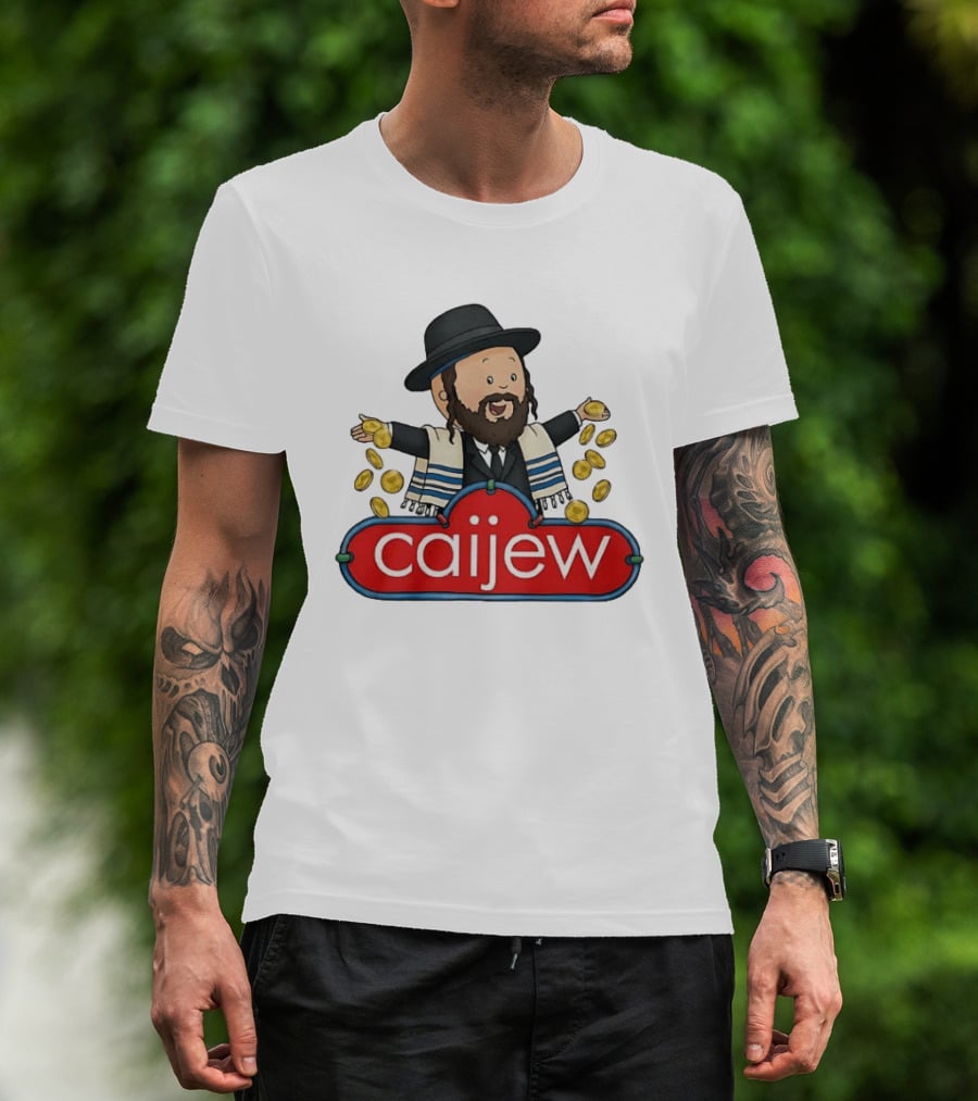 Jewish Caijew Meme Funny Rabbi Throwing Coins T-Shirt