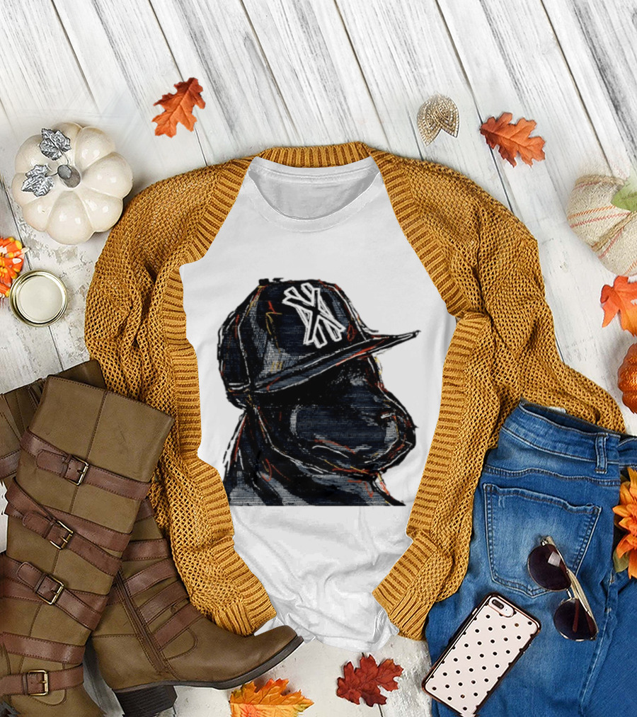 Labrador Retriever New York Yankees All Dogs Go to Heaven Cap T-Shirt