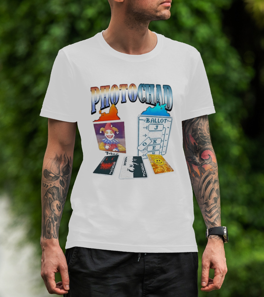 Photochad Joker Ballot Cards Smiley Face Jester T-Shirt