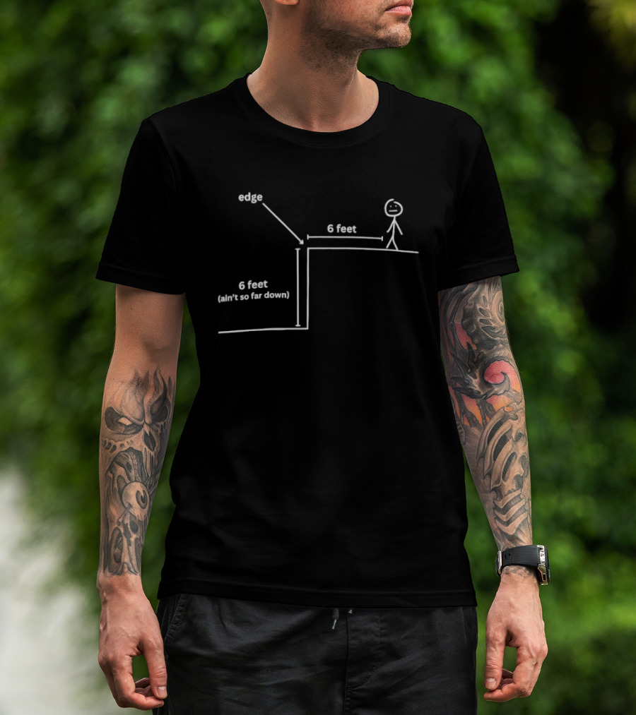 Creed One Last Breath Stick Figure Edge 6 Feet Up And Down T-Shirt