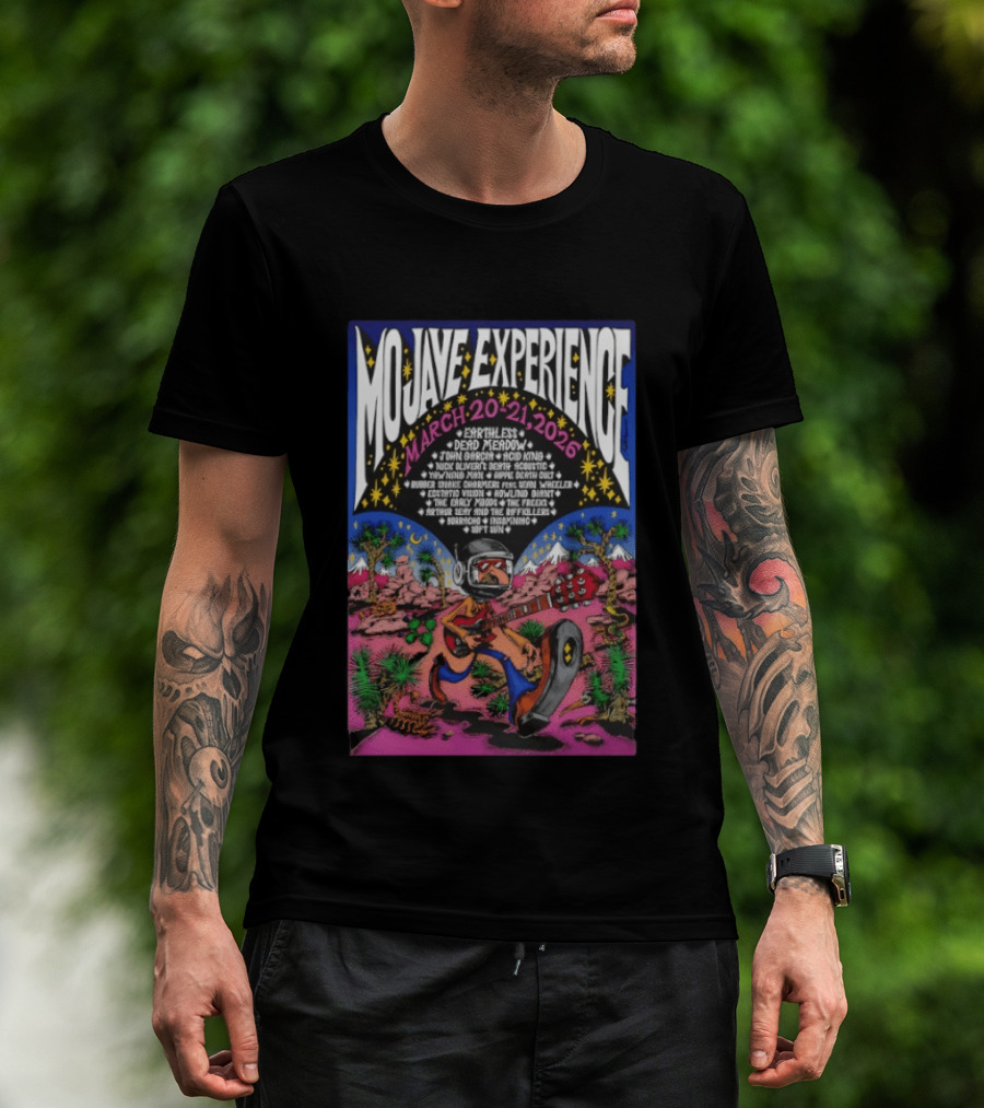 Mojave Experience March 20 21 2026 Lineup Featuring Earthless And Dead Meadow T-Shirt