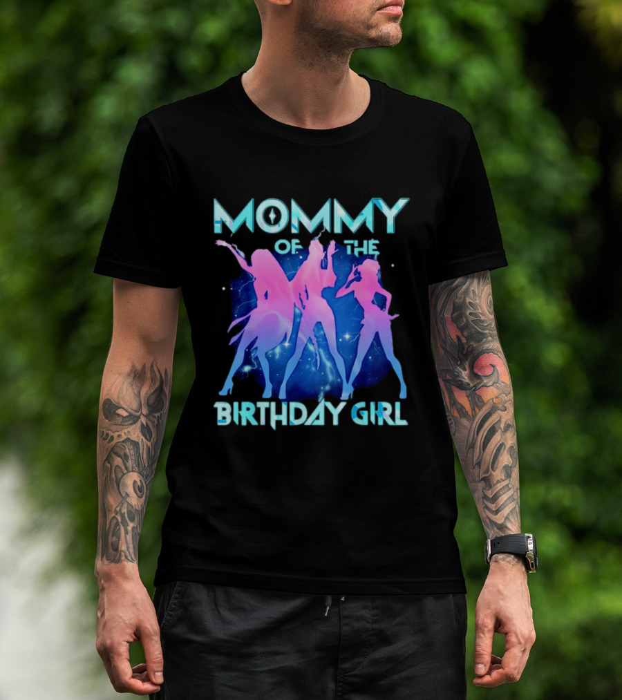 Mommy Of The Birthday Girl Kpop Family Matching Party T-Shirt