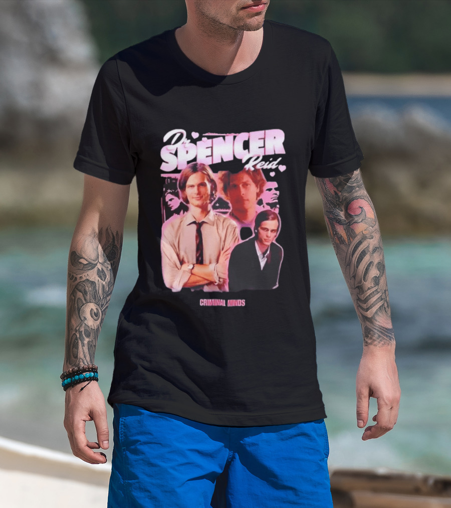 Dr Spencer Reid Criminal Minds Heart T-Shirt