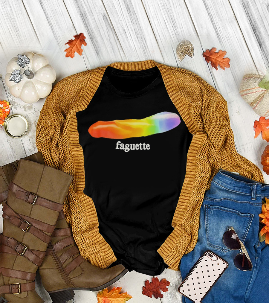 Faguette Rainbow LGBTQ Pride T-Shirt