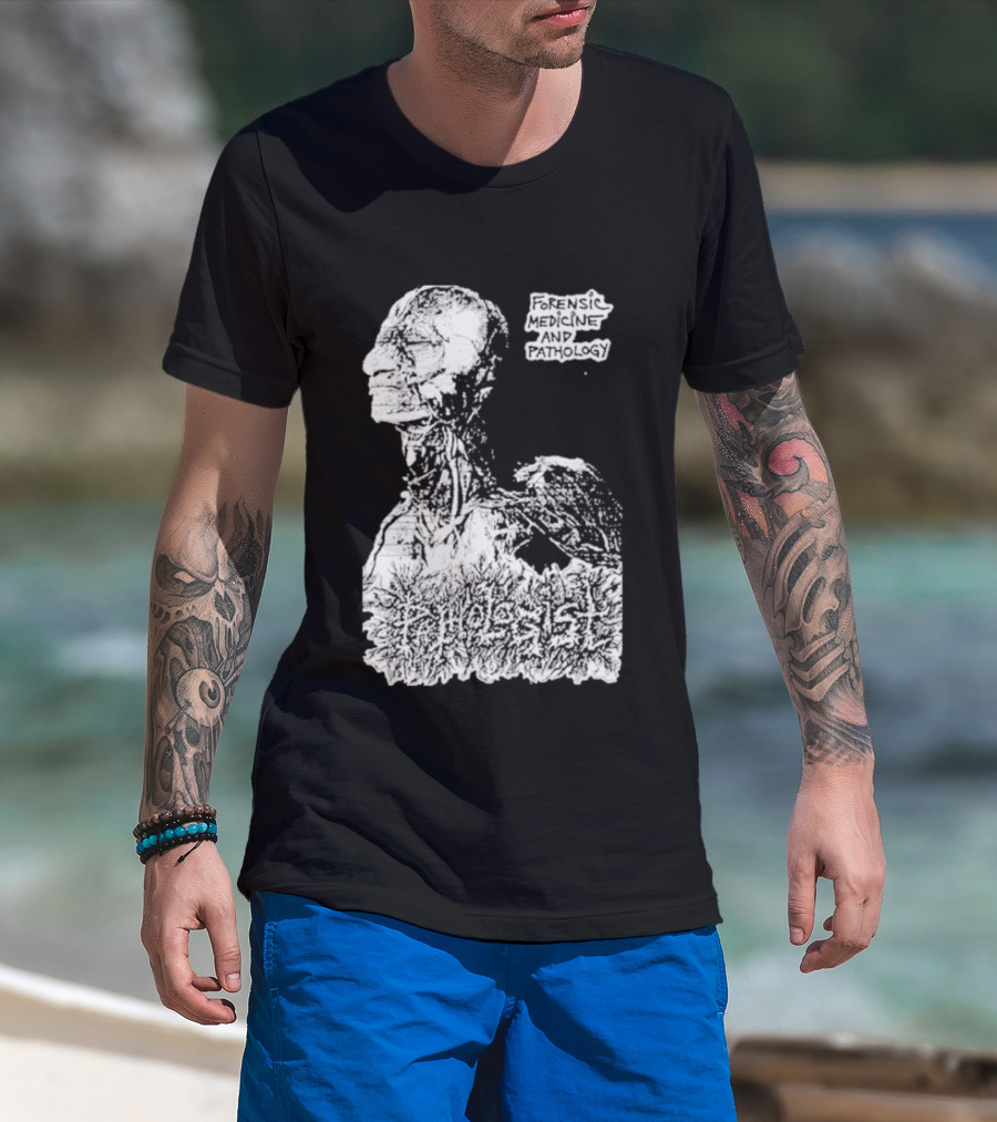 Pathologist Forensic Medicine And Pathology Anatomical Skull And Brain T-Shirt