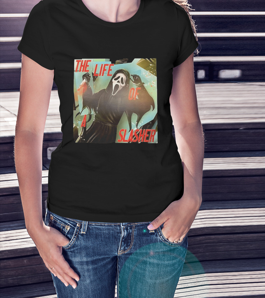The Life Of A Slasher Ghostface Scream T-Shirt