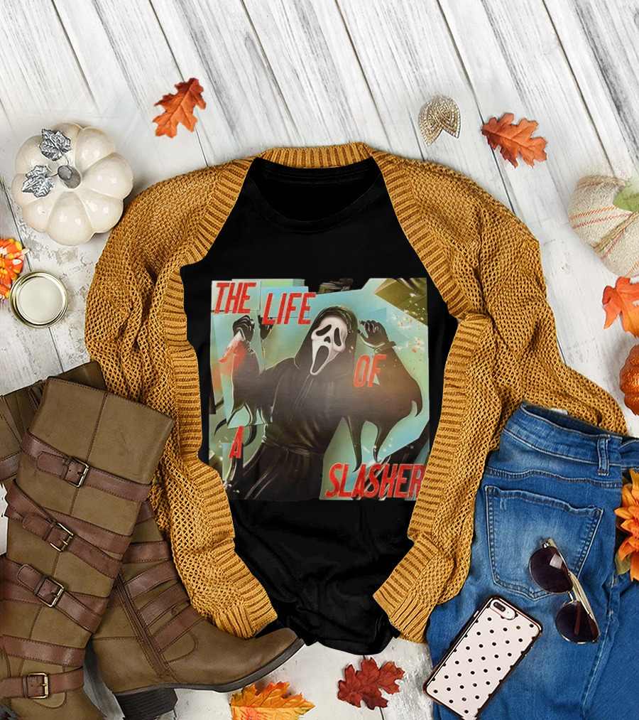 The Life of a Slasher Ghostface Scream T-Shirt