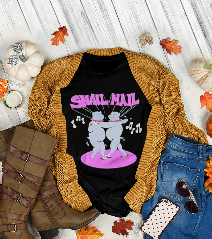 Snail Mail Bulldogs Dance Music Notes Duo T-Shirt