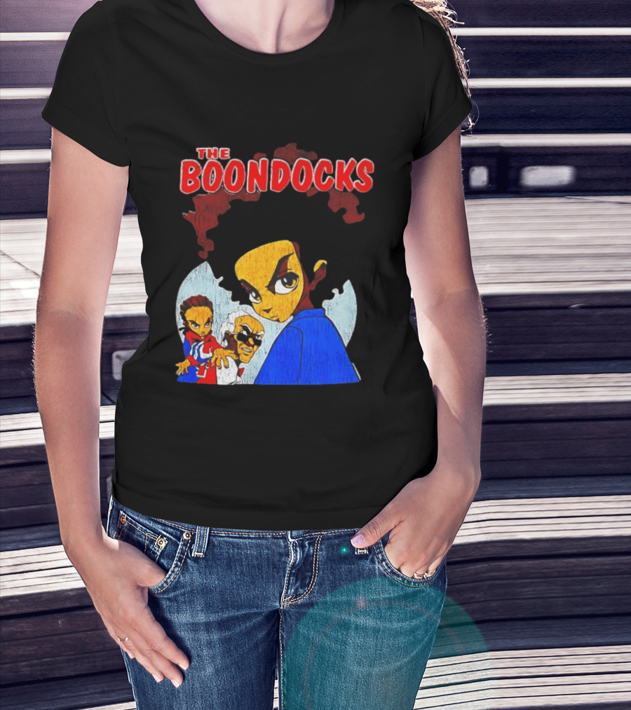 The Boondocks Animated Series Characters Huey Riley Grandad T-Shirt