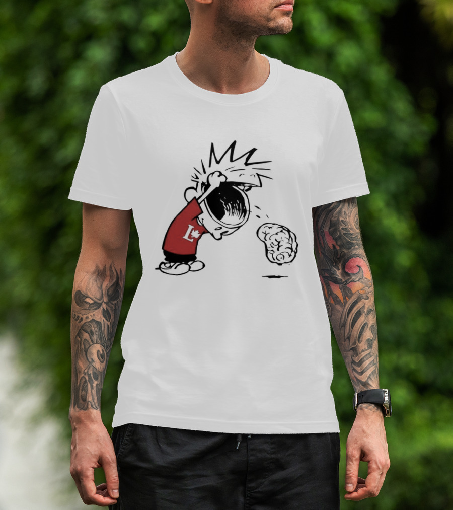 Calvin Hobbes Political Satire Cartoon Liberal Theme Peanuts T-Shirt