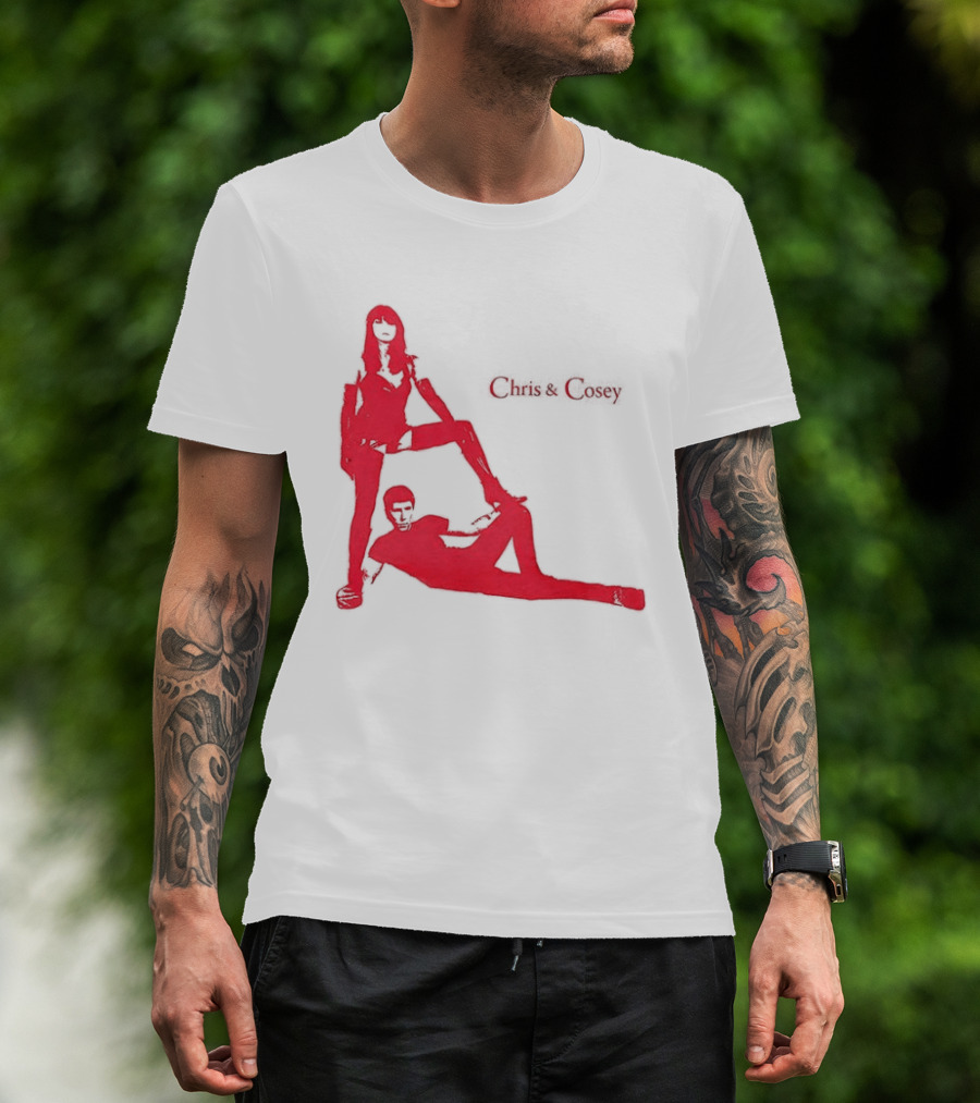 Chris And Cosey Red Silhouette Duo T-Shirt