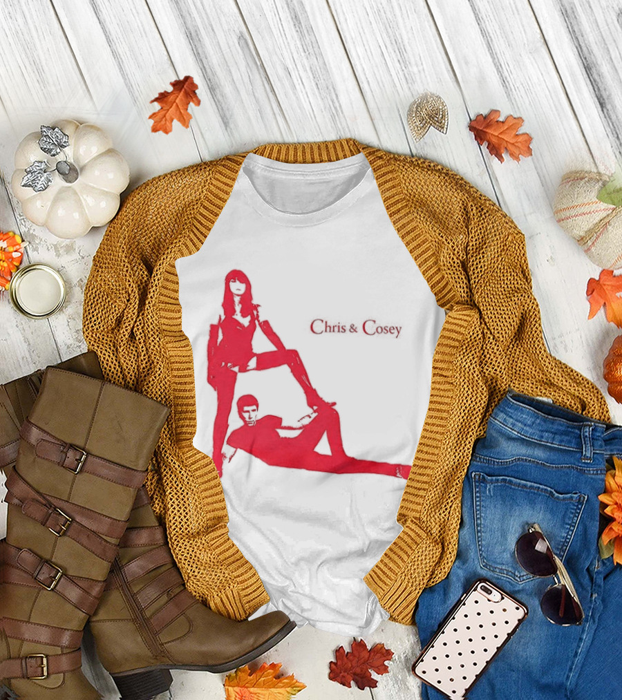 Chris and Cosey Red Silhouette Duo T-Shirt