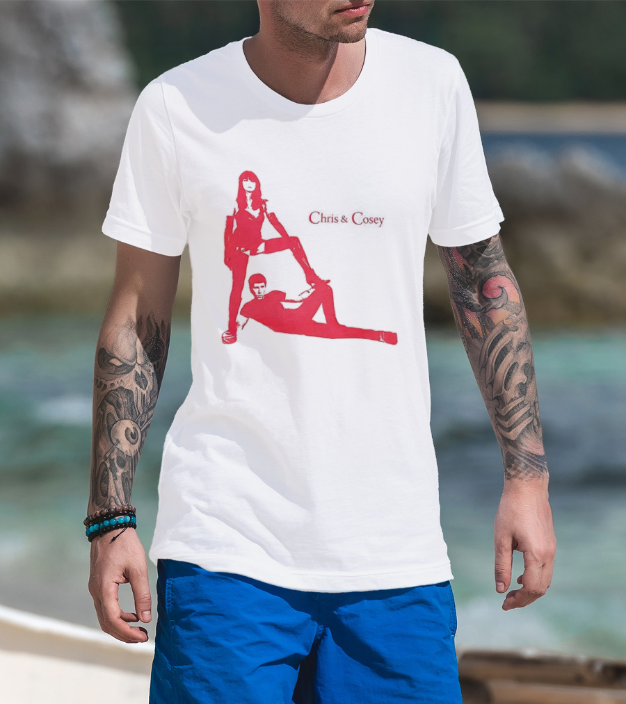 Chris And Cosey Red Silhouette Duo T-Shirt