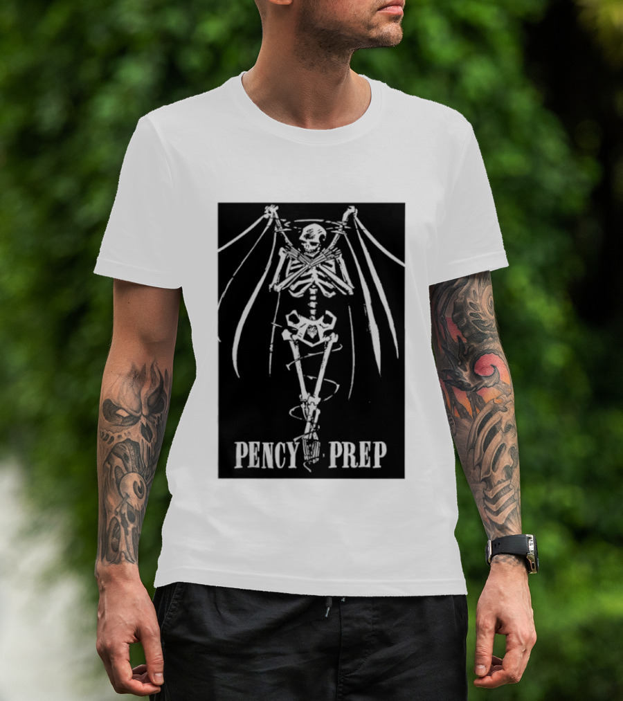 Pencey Prep Skeleton Flyer Ransom Bats Crossed Arms Band Merch T-Shirt