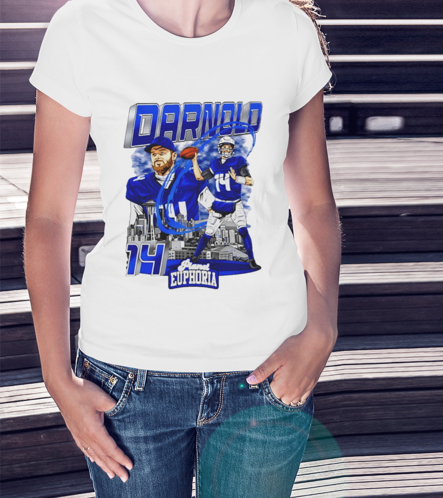 Darnold 14 Seattle Skyline Brand Euphoria T-Shirt