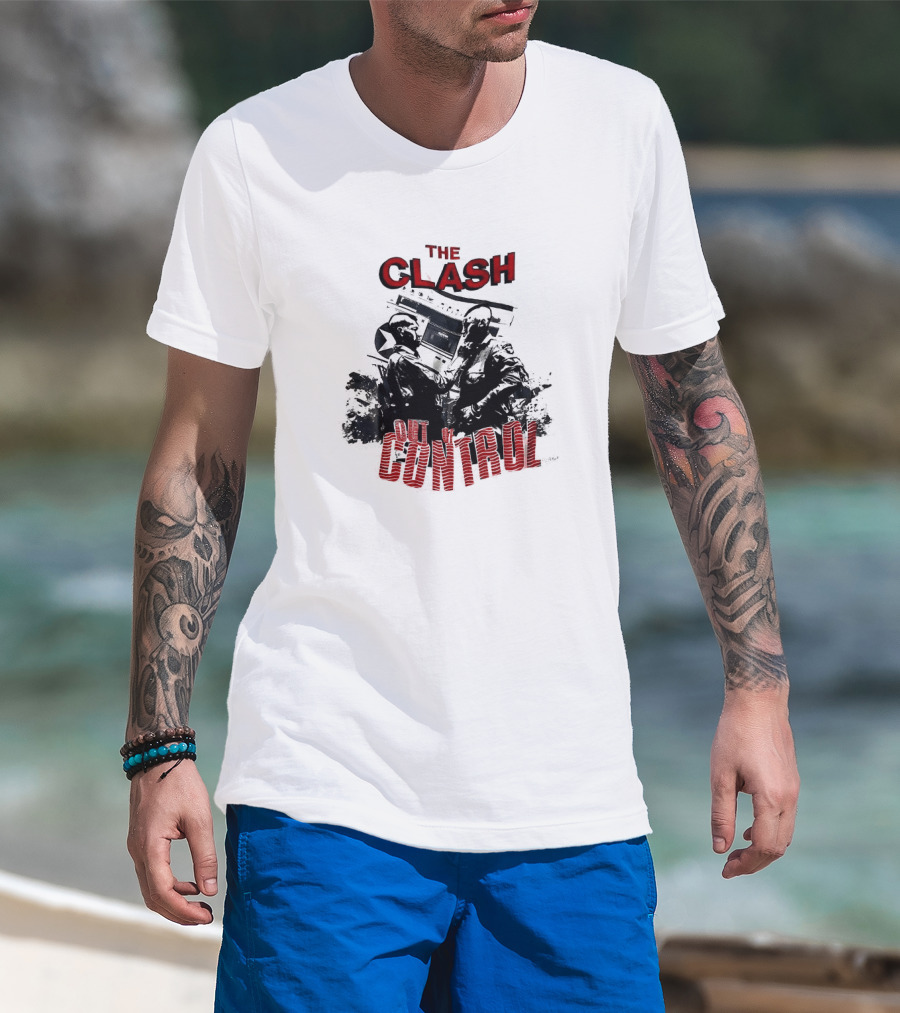 The Clash Out Of Control Riot Scene T-Shirt