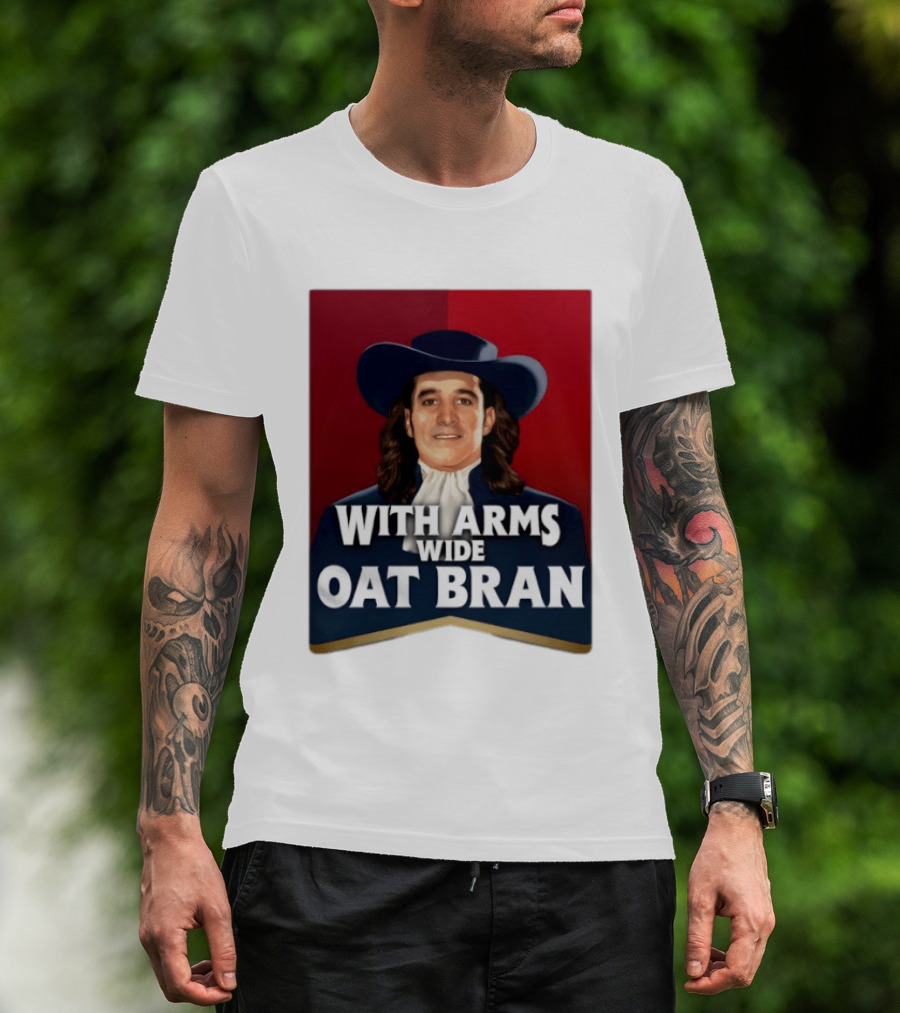 With Arms Wide Oat Bran Quaker T-Shirt