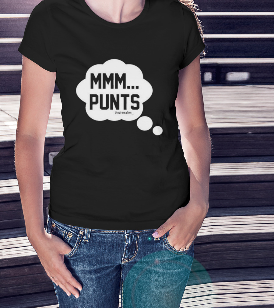 MMM Punts Drew Allen Football Humor T-Shirt