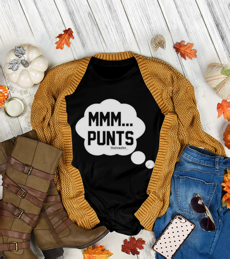 MMM Punts Drew Allen Football Humor T-Shirt