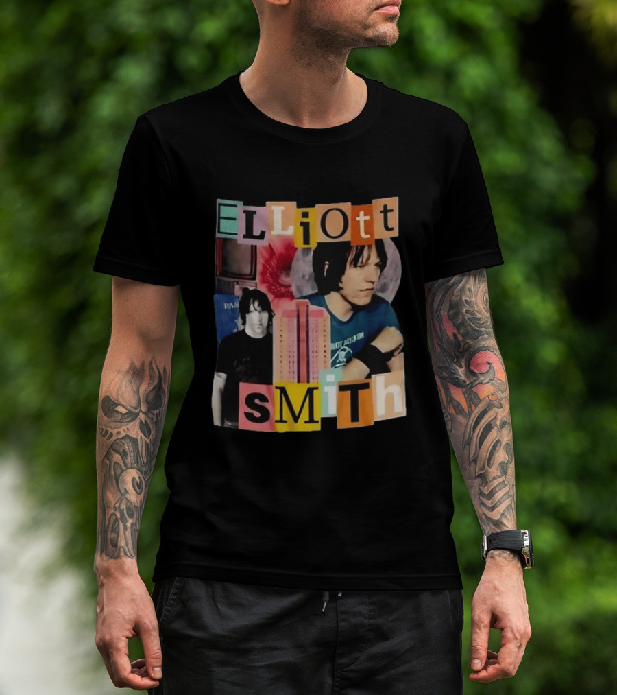 Elliott Smith Past And Present Music Lover College Aesthetic T-Shirt