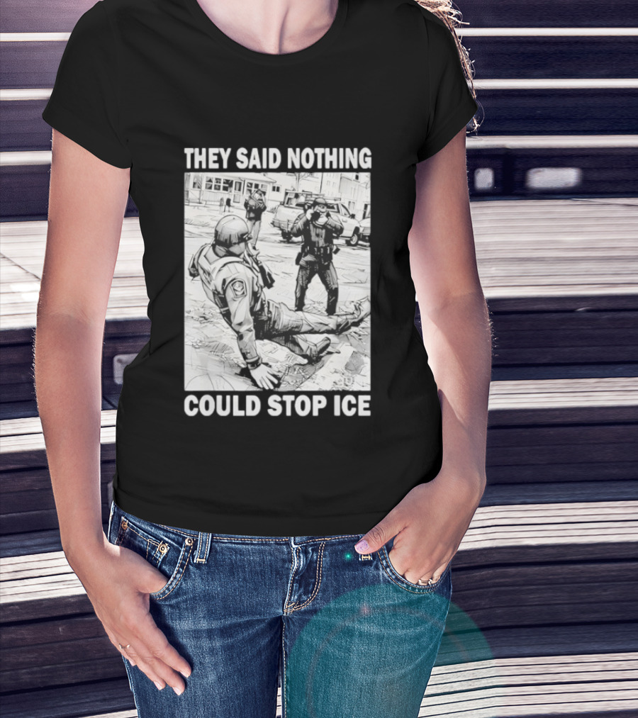 They Said Nothing Could Stop Ice Comic Style Scene T-Shirt