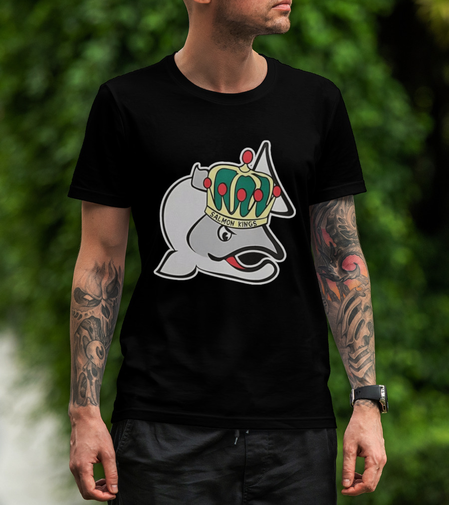 Salmon Kings Crowned Fish Victoria Royals T-Shirt