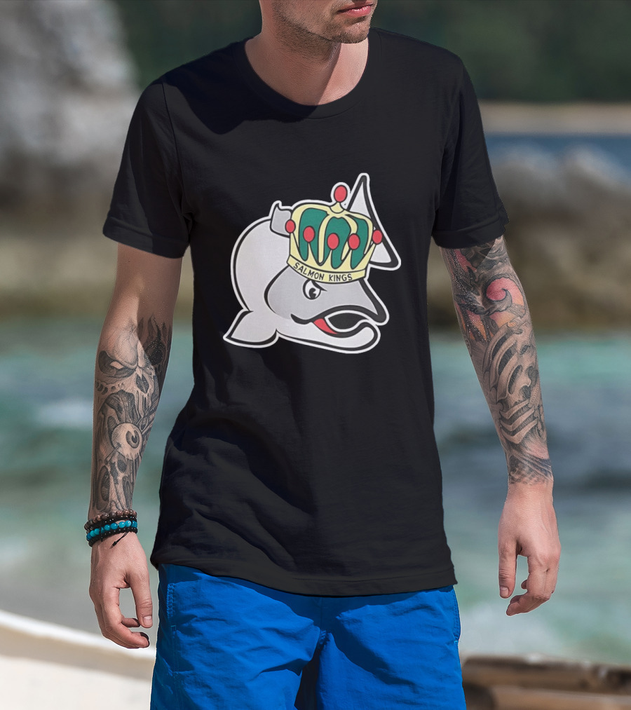 Salmon Kings Crowned Fish Victoria Royals T-Shirt